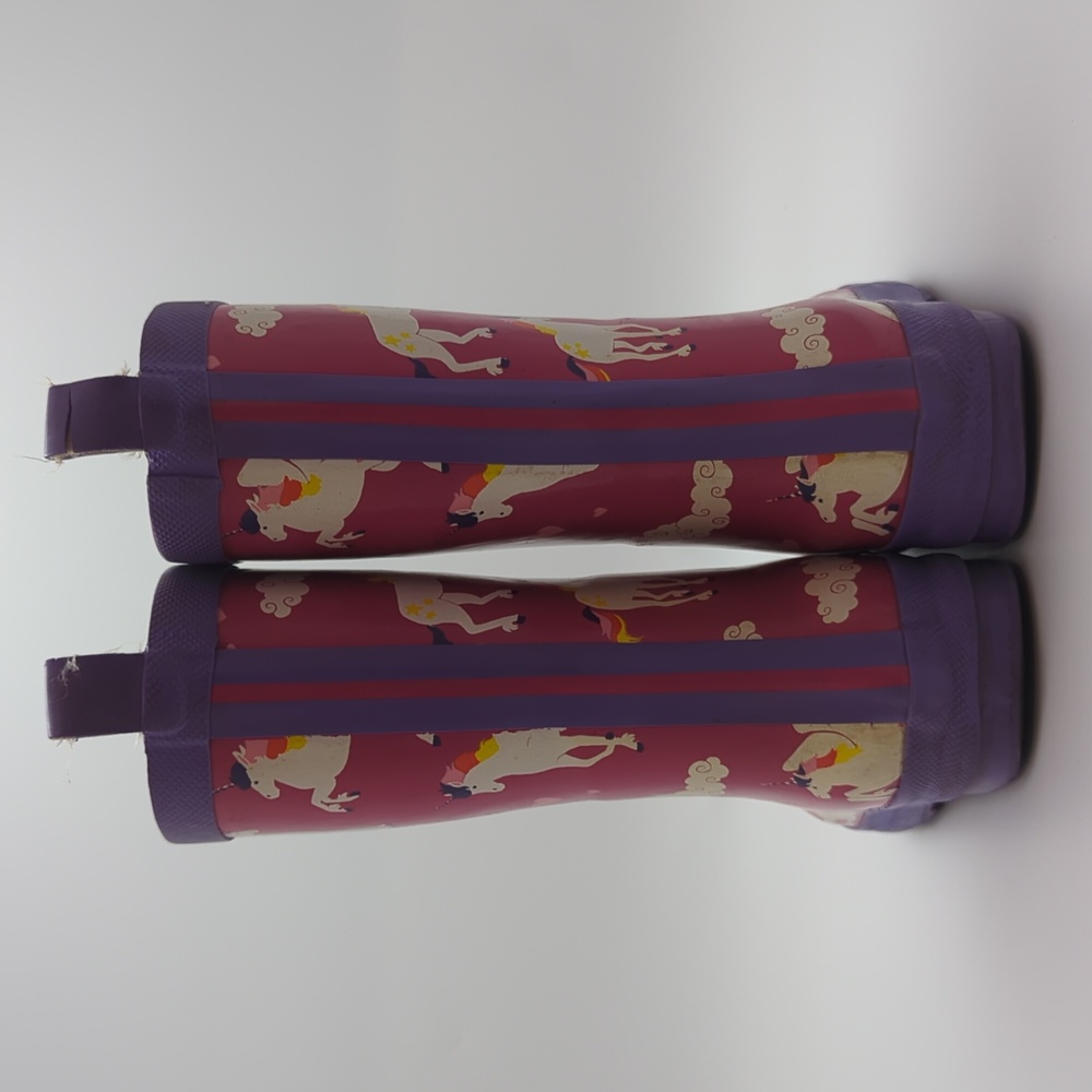 Hatley Girls Kids Printed Rain Boots Rainbow Unicorns 🌈 🦄 - Picture 4 of 14